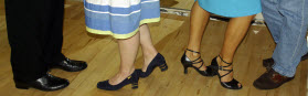 Clean-soled, non-marking shoes